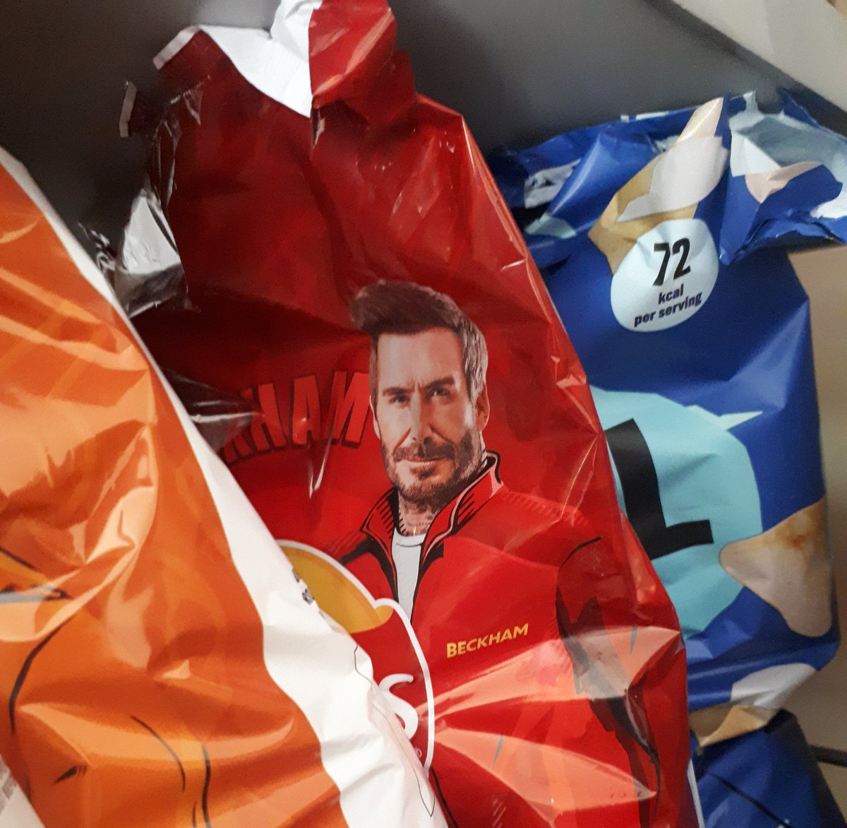 I feel like Beckham's judging me when I reach for a packet of crisps.