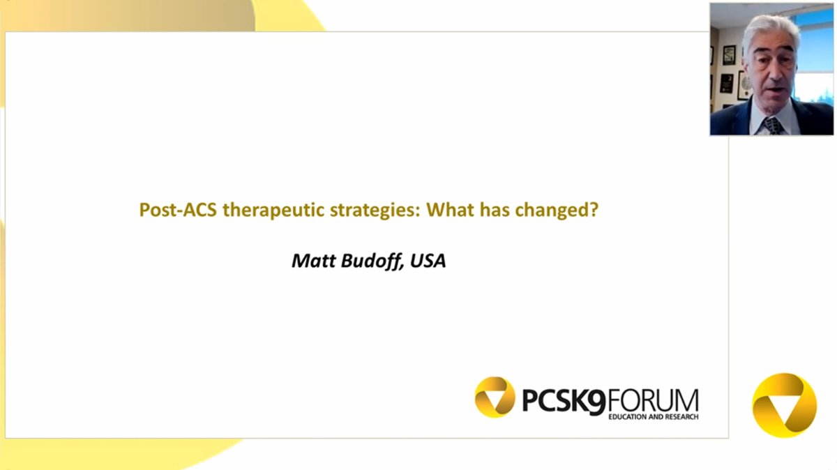 How do you treat patients after acute coronary syndrome? Watch Professor Matthew Budoff's presentation from the 20th #PCSK9 Closed Scientific Expert Meeting >> pcsk9forum.org/post-acs-thera… #ACS #plaquestabilisation #fibrouscapthickness #heartdisease #atherosclerosis @BudoffMd