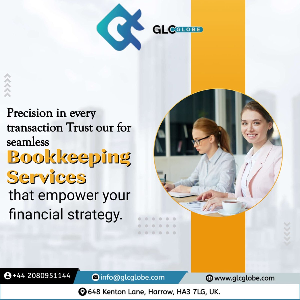 Precision is key in every transaction. Trust our expert Bookkeeping Services to ensure seamless management of your finances, empowering your financial strategy to succeed. #FinancialStrategy #GlobalOutsourcing #Business #Bookkeeping #Accounting #Services #CPA #GLCGlobe