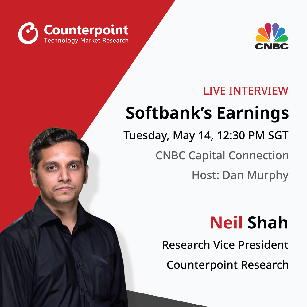 Join our Research Vice President, @neiltwitz, for a live interview on @CNBC Capital Connection discussing @SoftBank's earnings. The interview will be hosted by @dan_murphy and will air live on Tuesday, May 14 at 1230 PM SGT. #Softbank #Earnings #CNBC #Technology #Research