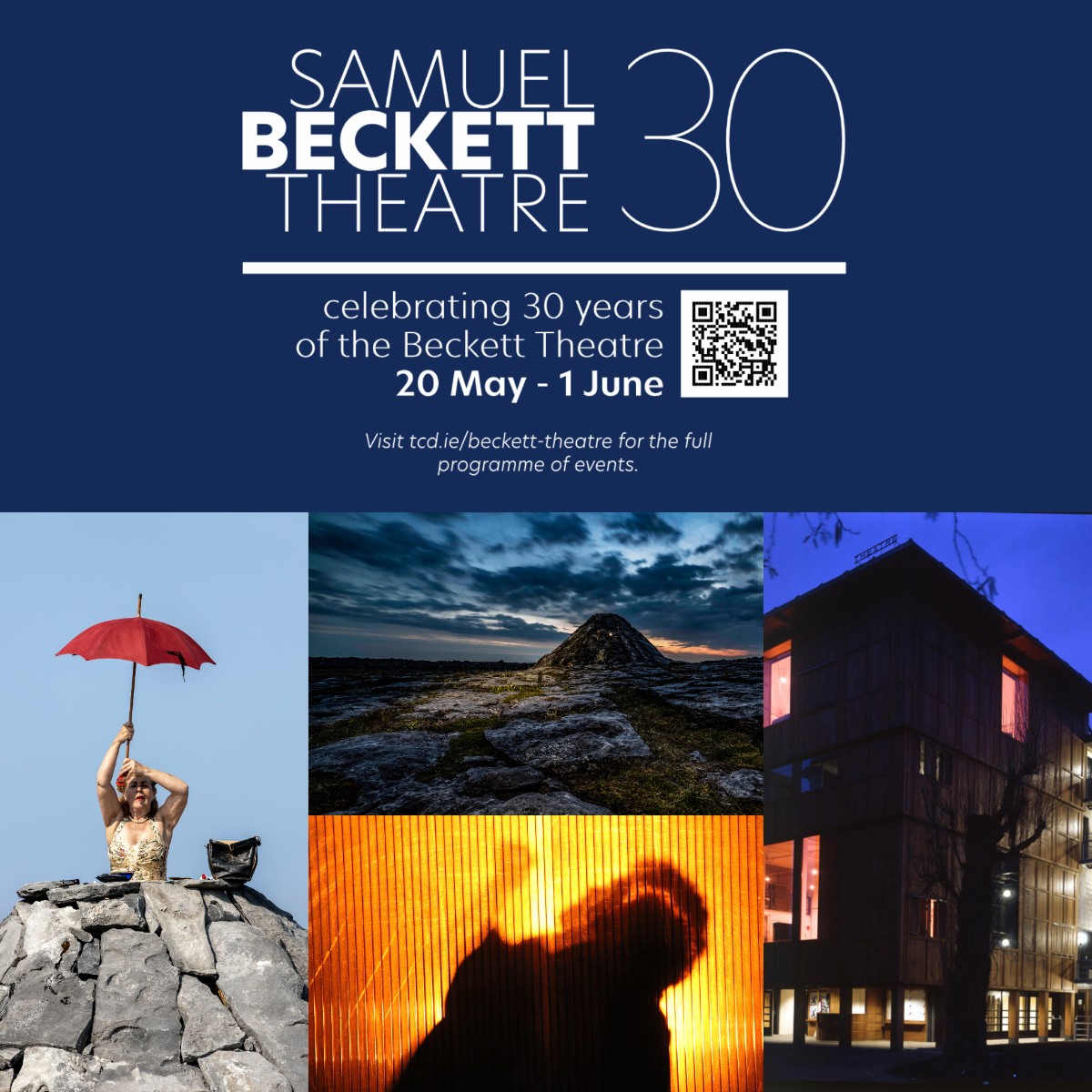 The Samuel Beckett Theatre celebrates 30 years with a fantastic programme from May 20th to June 1st. Check out the programme here: beckett-theatre.ticketsolve.com/ticketbooth/sh… 🎭 #Theatre #celebration #TrinityCollegeDublin