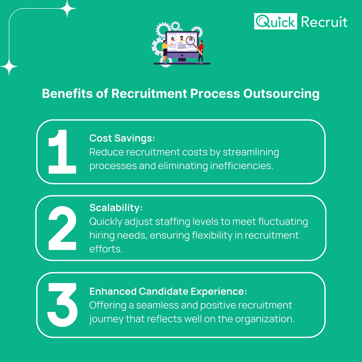 Unlock the Benefits of Recruitment Process Outsourcing! 
Streamline Your Interview Process with QuickRecruit: rb.gy/7fy1ey 
#recruitment #recruitmentsupport #EfficiencyBoost #interviewasaservice #virtualinterview #quickrecruit