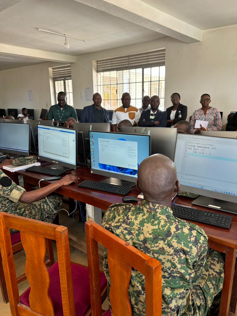 This week Members of Parliament's #ICT Committee are conducting an oversight tour of @UCC_Official projects in eastern Uganda. This morning the MPs toured the Uganda Military Engineering College at Lugazi, whose computer lab was furnished by the Uganda Communications Universal