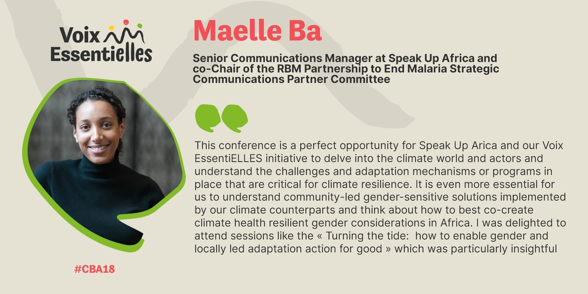 #ClimateChange poses the greatest threat to the @GlobalFund's mission to end HIV, TB and #malaria and build resilient and sustainable systems for health. Climate inequities also disproportionately affect low-income and marginalized communities. #VoixEssentiELLEs #CBA18