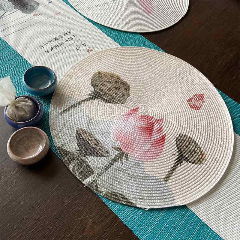 Taste the Chinese style, the placemat shows personality.
Exquisite patterns show charm.
Unique style shows personality,
Come here to choose:   9974b3-4d.myshopify.com