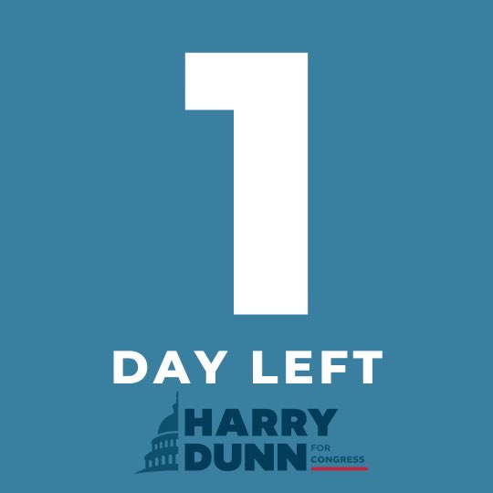 1️⃣ more day until the Maryland Primary and I couldn’t be more excited! It’s not too late to turn in your VBM ballot or make a plan for tomorrow. Find a drop off location and your polling location here: harrydunnforcongress.com/vote/