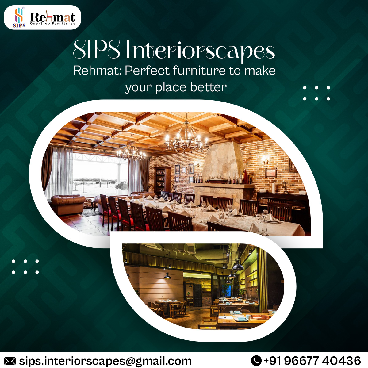 SIPS Interiorscapes
Rehmat: Perfect furniture to make your place better
🌐 sips.interiorscapes@gmail.com
📞+9196677 40436
#hospitalfurniture #italianfurniture #importedfurniture