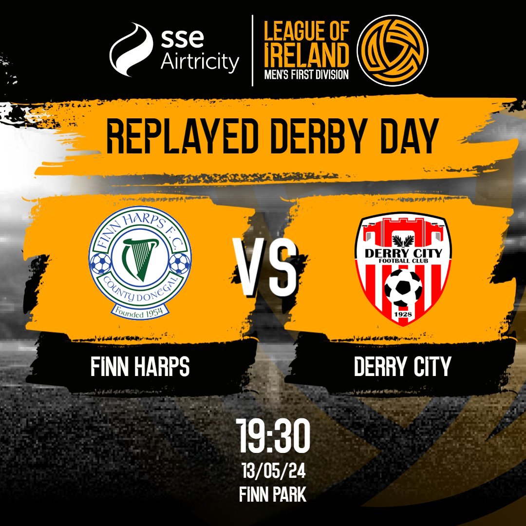 The replay of the North-West Derby is tonight at 7:30PM! 👊 Finn Harps take on rivals Derry City, behind closed doors. 👀 📺 The game will be broadcast live on @sports_roblox! #RBXLOI | #FD | #FINDER | #S4