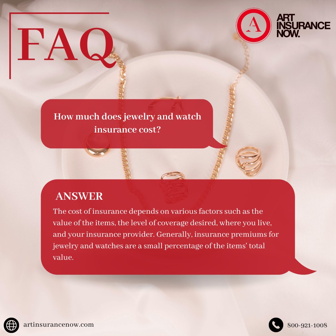 ArtInsuranceNow's tweet image. Wondering about jewelry and watch insurance costs? Prices vary based on value, coverage, location, and insurer. Premiums are usually a fraction of the item's worth. Protect your treasures! 💎✨
.
.
.
#Insurance #JewelryInsurance #WatchInsurance #ProtectYourInvestments