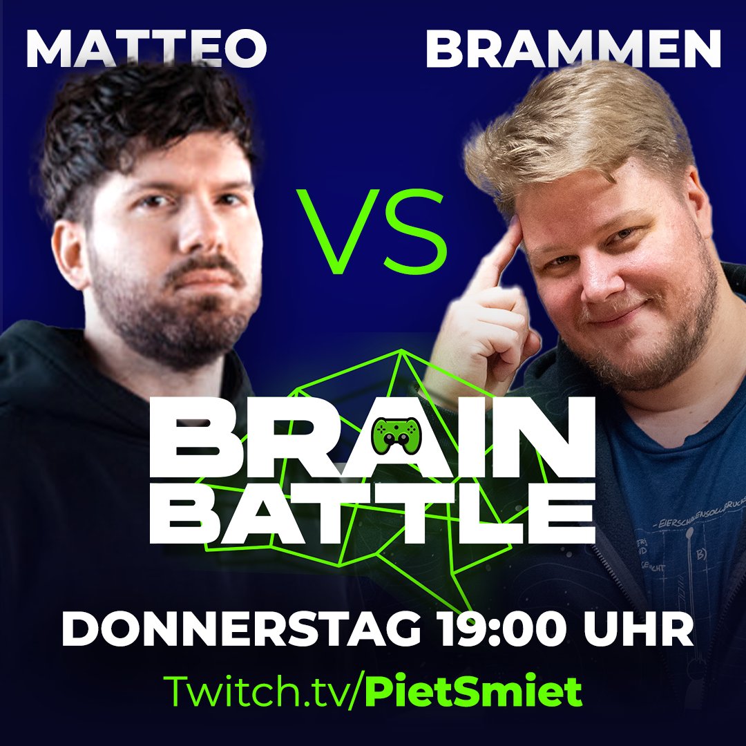 Brain Battle gegen <a href="/BonjwaMental/">Mental</a>! Live auf twitch.tv/pietsmiet 😎