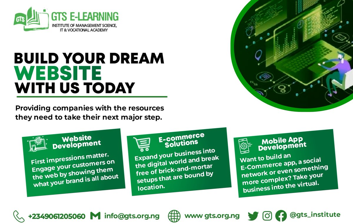 GTS_Institute's tweet image. 👇All you need to know about👇
GTS SOFTWARE COMPANY

 Our software company specializes in developing and implementing cutting-edge solutions that drive growth, efficiency, and productivity.

With our expertise and innovative approach, we help businesses like yours: