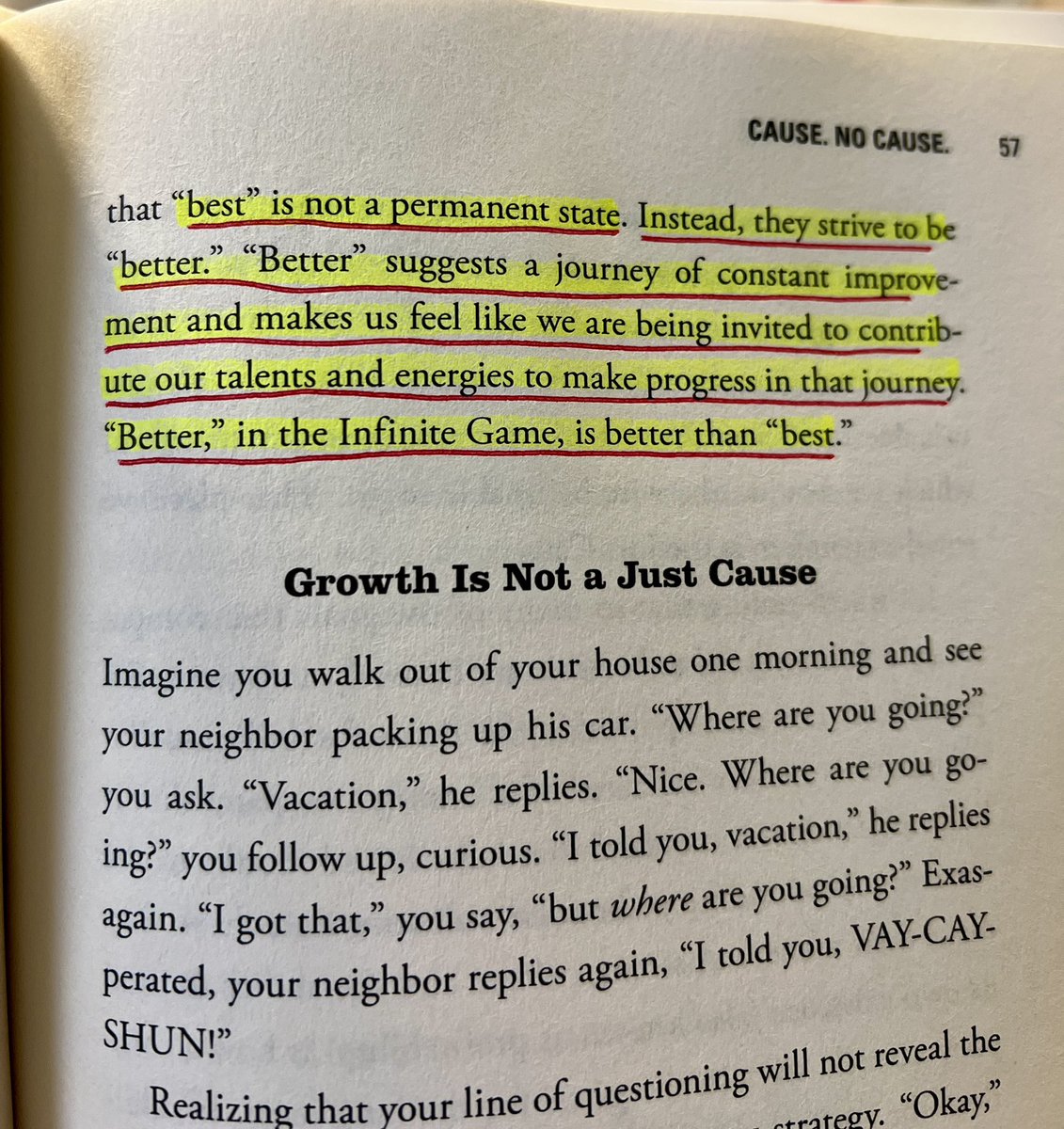 sirkim05's tweet image. “Infinite-minded leaders know that “best” is not a permanent state. Instead, they strive to be better. “Better” suggests a journey of constant improvement…” -Sinek- #TheInfiniteGame