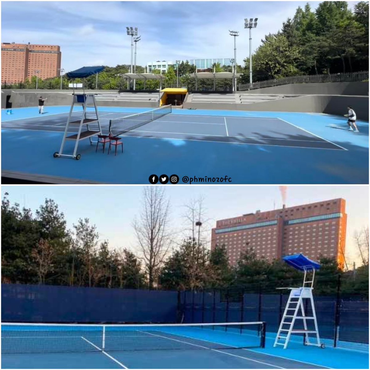 I'm not sure about the place, but it's similar to what Minho posted. 📍Jangchung Tennis Court, 14-21 Jangchungdong 2(i)-ga, Jung-gu, Seoul, South Korea