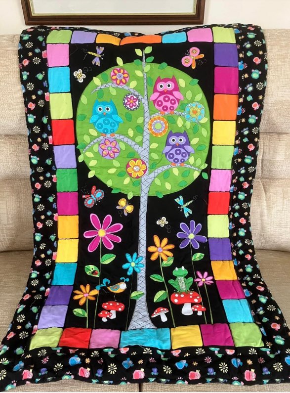 quiltsfordreams.etsy.com handmade quilt #owls #quilt #Quilting #beautiful #etsyshop #etsyfind #nurserydecor