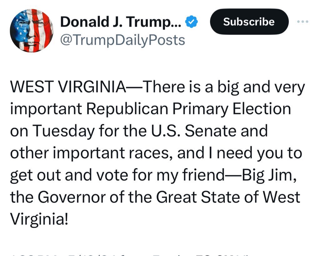 #WestVirginia please do not support a misogynistic con . We need blue votes to lower our prices because republicans killed the bill ;protect increase social security get back women’s rights to choose . Keep decency in the white house. #VoteBlueDownBallot #VoterTurnout