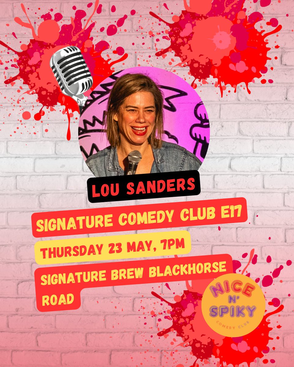 Walthamstow, we’re back @SignatureBrewBH! 🎤 It’s our new jokes E17 Thursday night, welcoming Lou Sanders alongside special guests Tom Rosenthal, Luke McQueen and more TBA! 📅 Thursday 23 May tixr.com/groups/signatu… #SignatureBrew #ComedyNight #StandUp 📸 @CaroSwannie