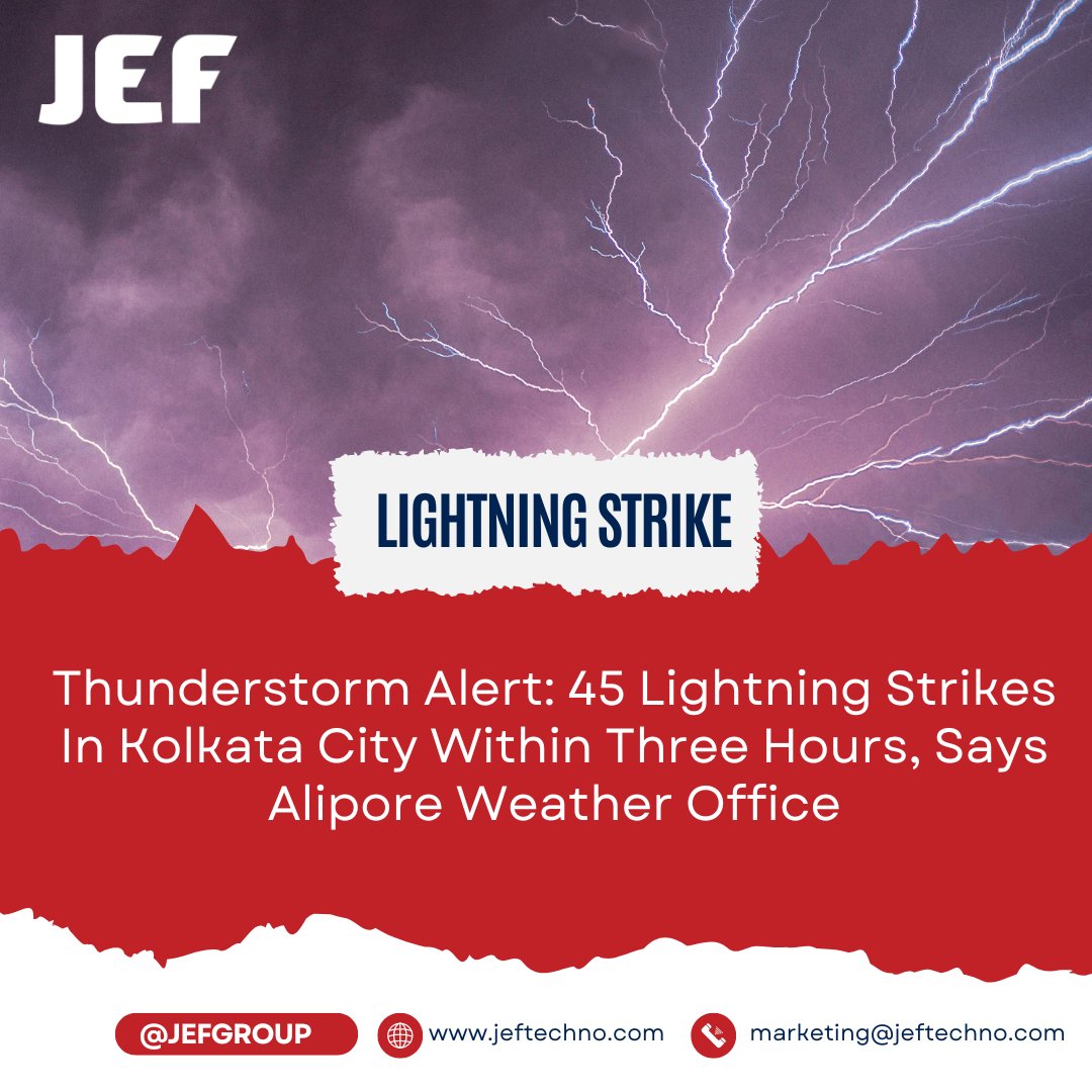 JeftechnoIndia's tweet image. Report Says: Between 2021 and 2023, there was a 34.24% increase in the overall number of lightning strikes across the country, with a 40% increase in cloud-to-ground lightning incidents in India.

#LightningProtectionSystem #Lightning #lightningdeaths #thunderstorm #climatechange