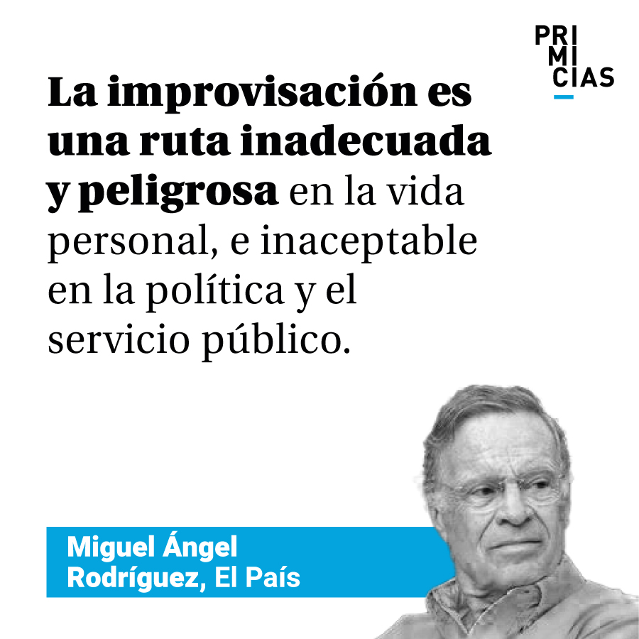 ‘Consejos no solicitados para quienes desean ser políticos’. Lea a nuestro columnista invitado, Miguel Ángel Rodríguez. prim.ec/o0ac50RCX8X