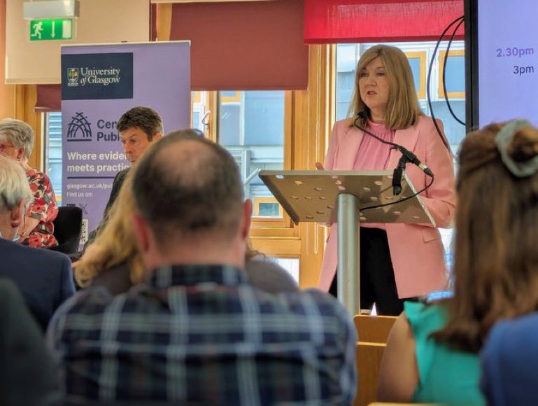Presiding Officer Alison Johnstone @POScotParl opening our 25 years of Scottish Parliament event! 📣 @ScotParl @ScotFutures #ScotParl25