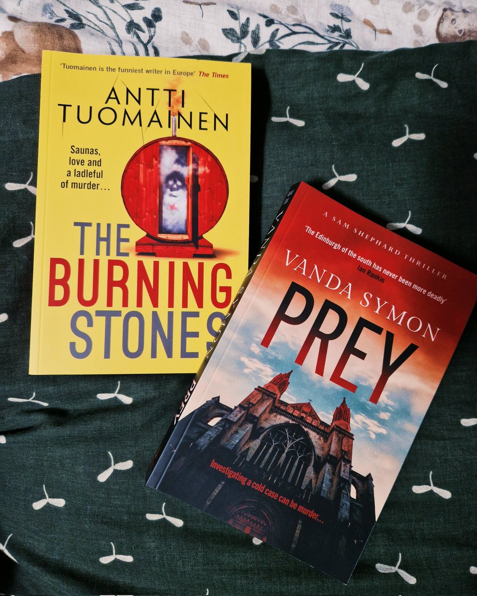 When @OrendaBooks sends new proofs, that's a nod to take a reading week... Right 😉 The new darkly funny, tense thriller from @antti_tuomainen, T @countertenorist is out THIS October! I can't wait to catch up with #SamShephard in @vandasymon's next release #Prey, out August!