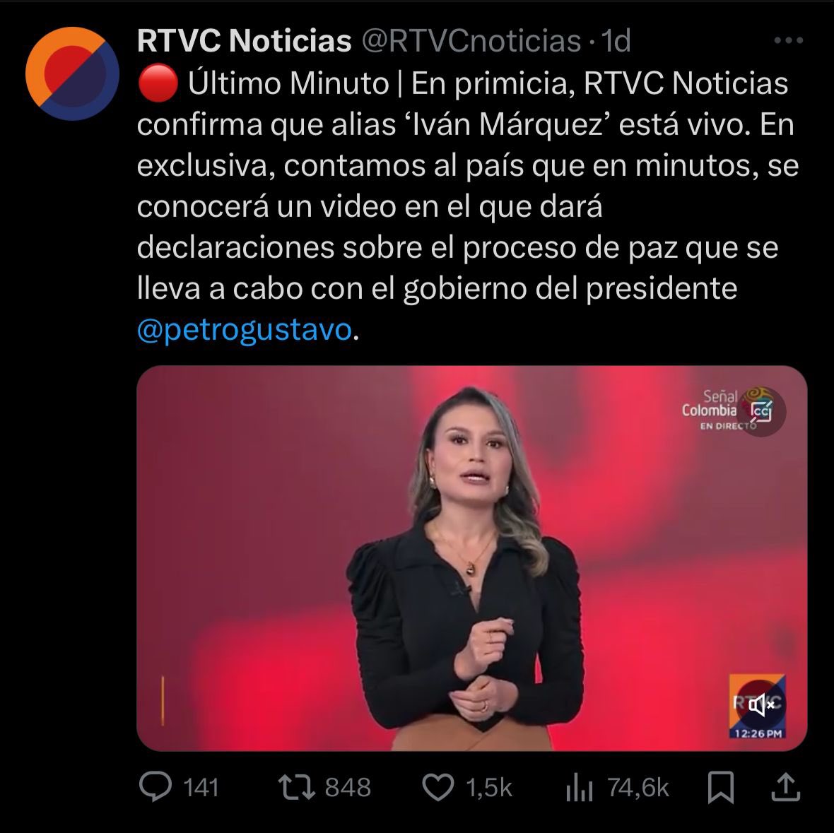 No me resulta una sorpresa ver que un medio dirigido por Hollman Morris tenga como primicia la aparición de un terrorista de las FARC. ¿Por qué RTVC saca el video durante el Foro Binacional de Paz, en Puerto Carreño (Vichada)? Es inaceptable que una entidad con un presupuesto…