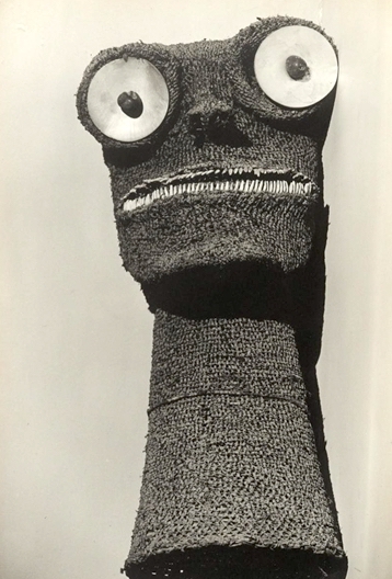 love this photo of an Hawaiian idol in the Man Ray exhibition at @PhotoElysee @Plateforme10 It looks like the love child of Zippy and Bungle from Rainbow.📸