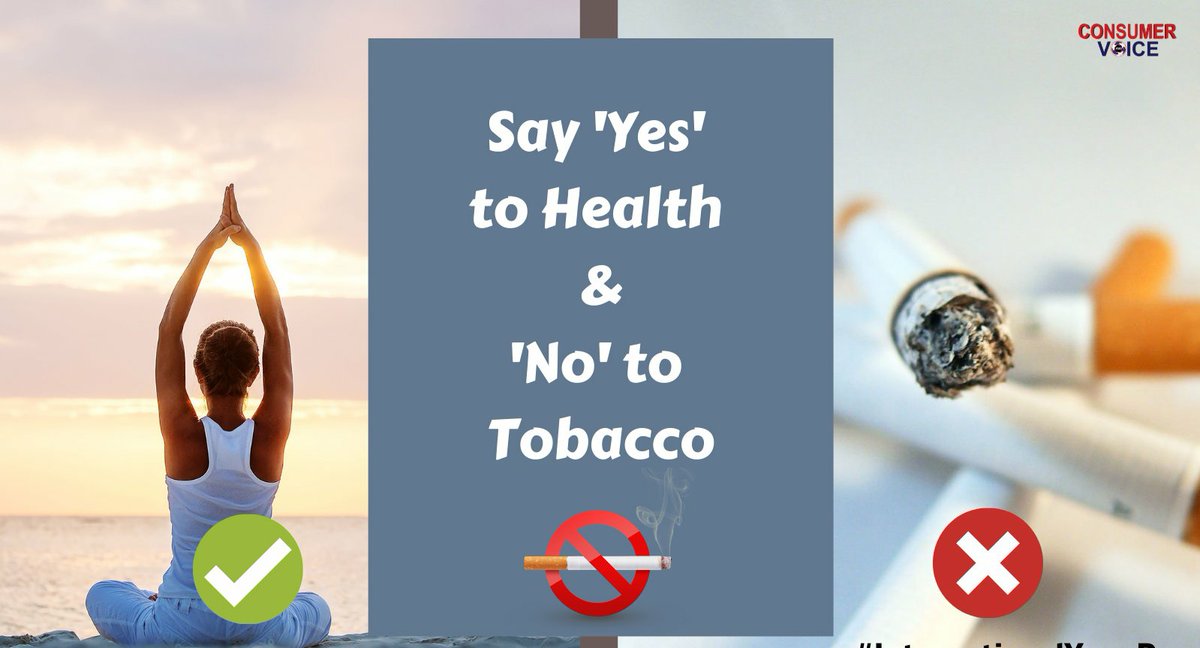 Smoking weakens the immune system and affects the overall health. Quit smoking and adopt a healthy lifestyle with practices like #yoga. #TobaccoFreeIndia