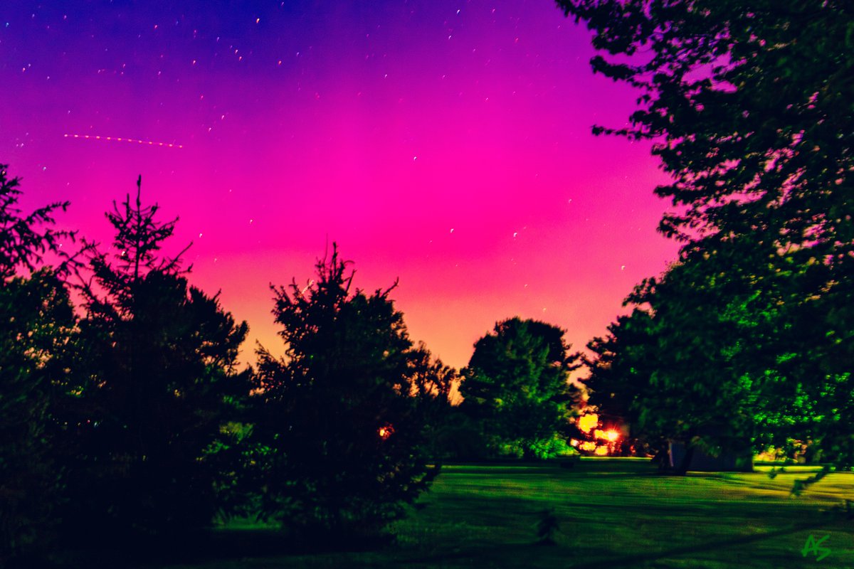 A U R O R A - Union County, Ohio 🌌💕☺💕🌌 #NorthernLights #Aurora