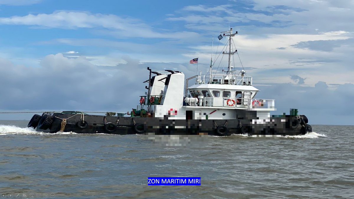 Bot tunda tongkang dan lapan kru ditahan Maritim Malaysia 
utusanborneo.com.my/2024/05/13/bot…