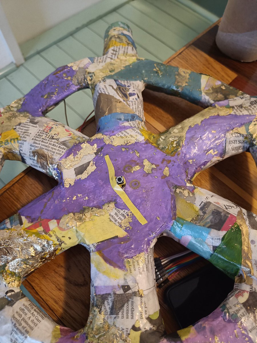 We brought our Wee Boats alt controller for a spin at <a href="/AMazeFest/">A MAZE.</a>! It steers your ship using some loo roll, papier mache, gyroscope Arduino action!

The night before, we used what we had at the airbnb to add the tiniest honk button and we somehow got it working!

V happy with it!