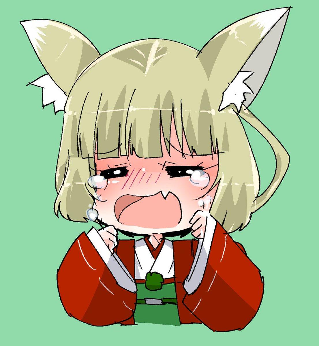 「ごんぎつねを読み聞かせられたおきつねちゃん 」|岸田騎士(🔥📐💢)のイラスト