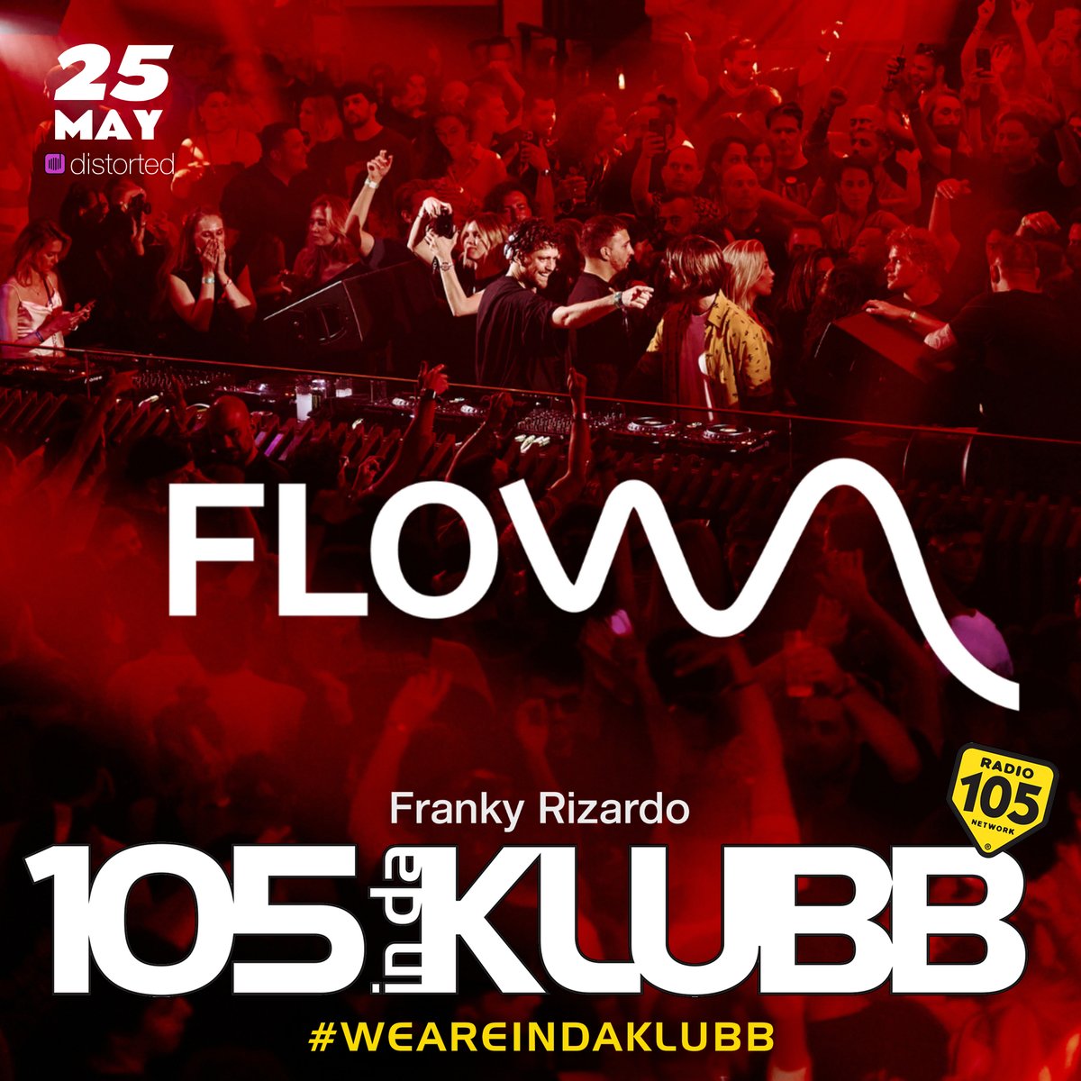 ☑ @FrankyRizardo on #105INDAKLUBB!
➖
Ogni weekend con il radioshow
#MyKlubb di @andreabellidj
e con i mixati dei Top dj Italiani
e Internazionali
➖
#WEAREINDAKLUBB
La notte dance firmata @Radio105 💥
#playitloud
➖
📌 @thisisdistorted