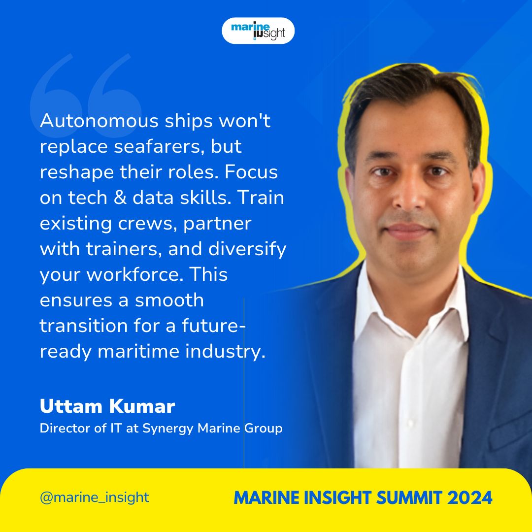 ⚓The Future of Seafaring & #Shipping was charted at #MarineInsightSummit 2024.

👉Here's a look at what the stalwarts of the Industry spoke about

#VirtualSummit #MaritimeIndustry #Cadets #Safarers #Seafarer #Seaman #Sailor  #Maritime #MarineInsight #Merchantnavy #Merchantmarine