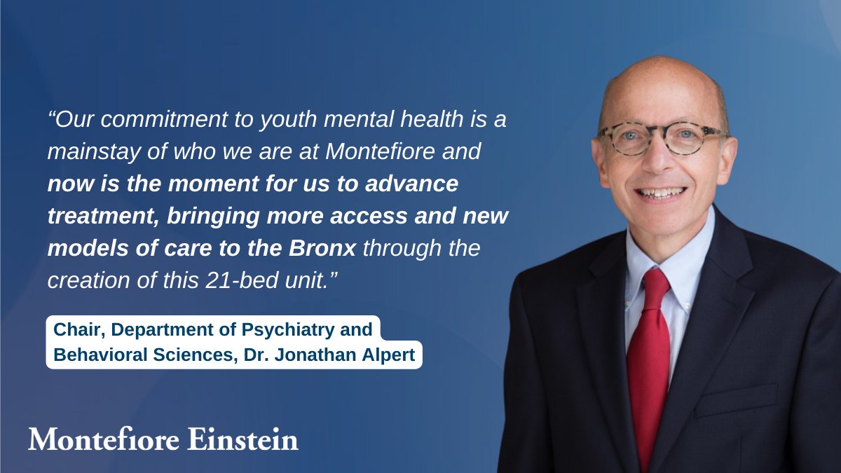 Our planned new Pediatric Inpatient Psychiatry Unit aims to fill a gap in #MentalHealth care for Bronx youth. Pending approval, will expand psychiatry services, facilitating easier access to treatment & promoting equitable care. Read: bit.ly/43lSkh3 #YouthMentalHealth
