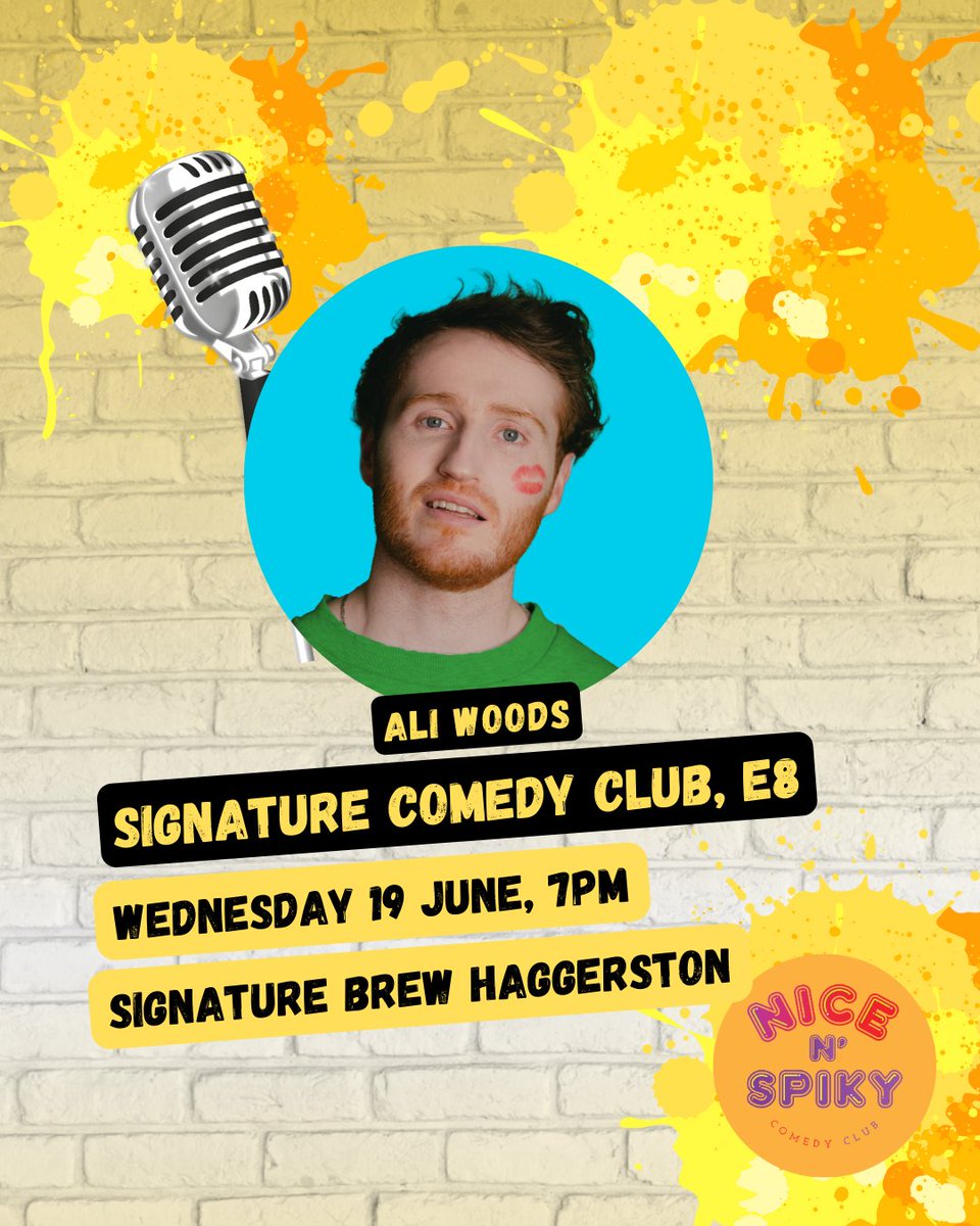 🎤Don't miss your chance to catch comedian @AliWoodsGigs in action before he embarks on his big national tour! Join us @SignatureBrewE8 on Wednesday 19 June for an unforgettable evening of laughter and entertainment. tixr.com/groups/signatu…