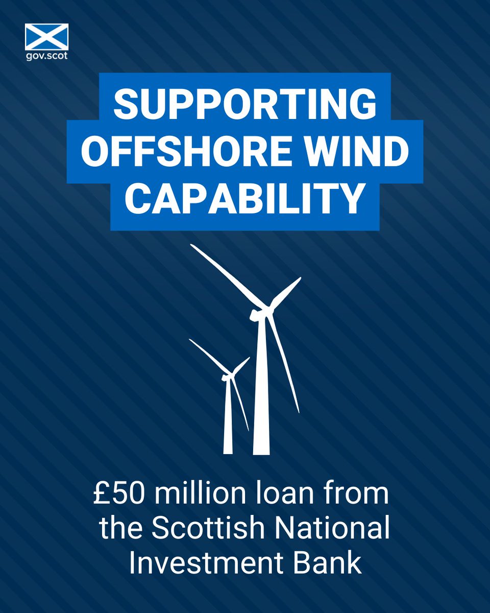 “Scotland’s growing offshore wind capabilities present an era-defining opportunity. “The Ardersier Port redevelopment in Inverness exemplifies this opportunity.” @JohnSwinney welcomed loans totalling £100 million secured by Haventus from @thebankscot and @UKInfraBank.