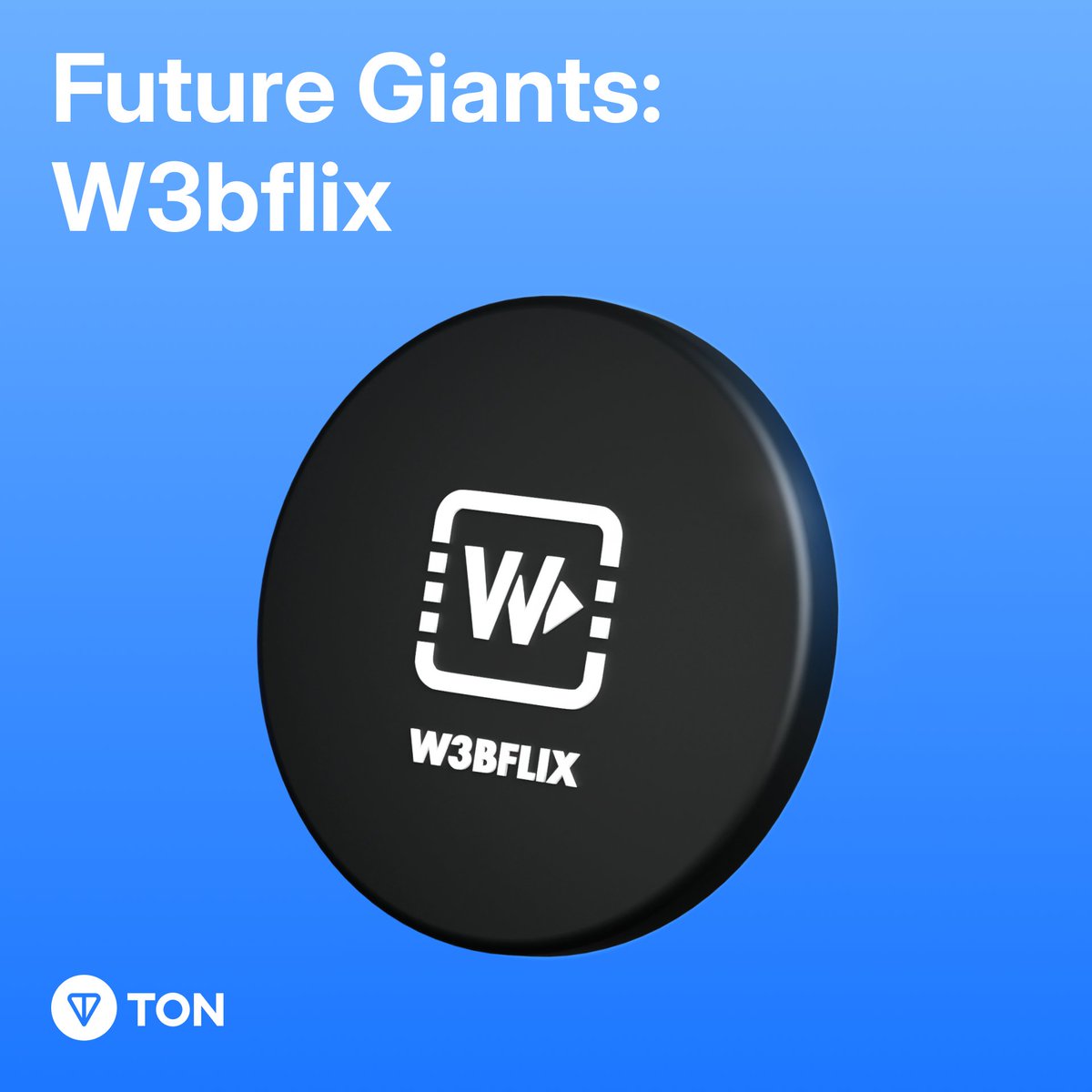 Introducing @w3bflix 🎬🍿 In our newly launched blog series 'Future Giants', we interviewed W3BFLIX, aiming to become the ‘Netflix’ on @telegram — an innovative streaming service & film crowdfunding platform being developed on #TON & soon to be accessible via a Telegram Mini App