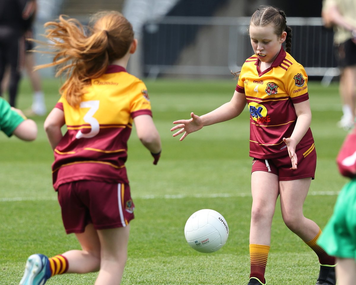 *Mini Games Action* Super images (cuteness overload) taken by our official photographer @MauriceGrehan from the @LeinsterLGFA SFC final half time mini game at Croke Park between the U10 girls from @CraobhC & Curraha / St Vincent's of Meath. View the full gallery on images on