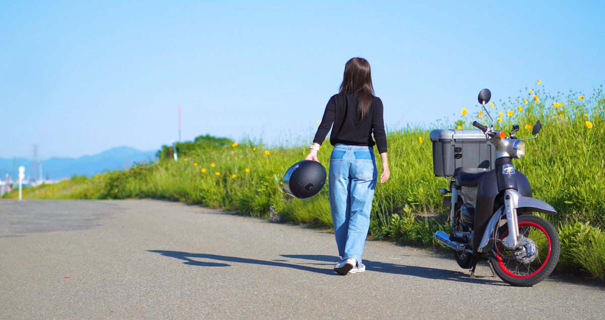 ほぼ毎日乗ってるリトルカブ！
あまりお披露目しないけど元気です🌼