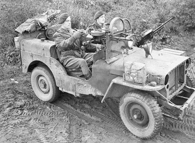 An SAS Jeep manned by Sergant Schofield and Trooper Jeavons of the 1st SAS near Geilenkirchen, Germany, on November 18, 1944! Have an awesome Monday! ......... Happy Monday! #monday #vintage #mondayvibes #legends #history .......... 📸 Unknown #jeep #jeeplife #legendary1941