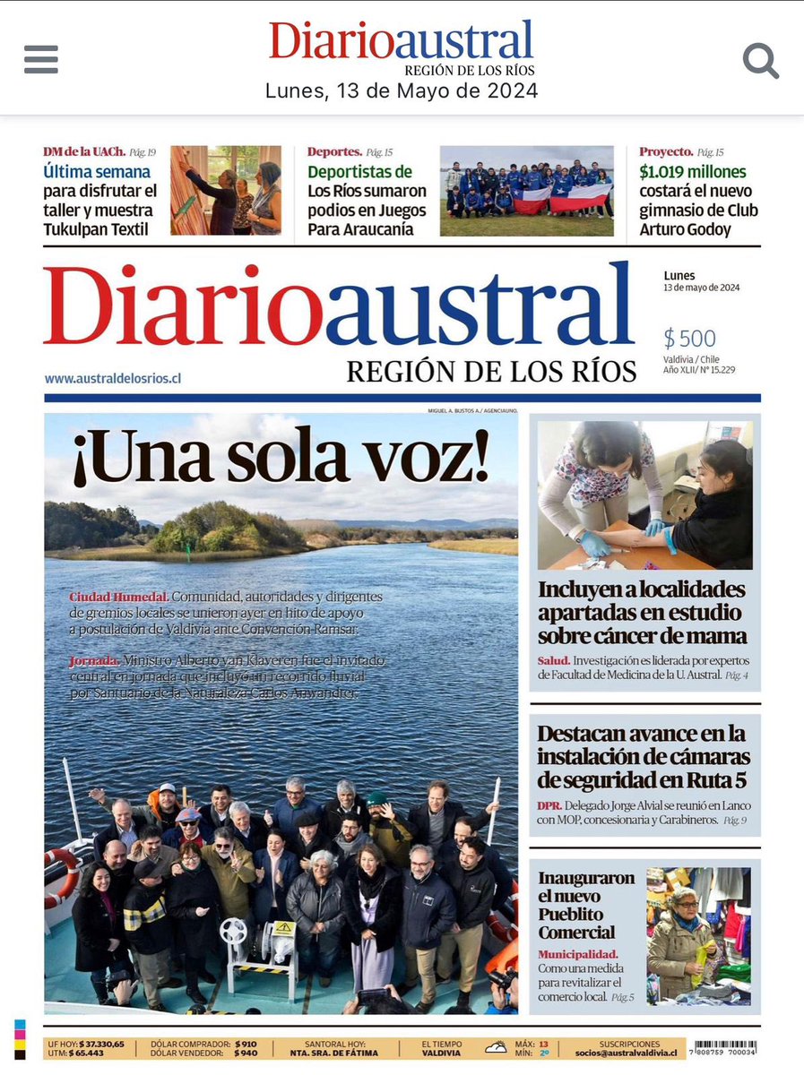Carla_Amtmann's tweet photo. En #Valdiviacl somos una sola voz para este reconocimiento internacional. 

Esperamos ser parte de un selecto grupo de 43 ciudades humedales del mundo, donde destacan ciudades de Japón, China y Europa. 

Aquí más información 👇🏽 https://t.co/zxqkpl8yOr