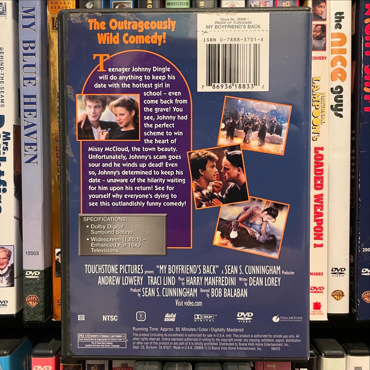 “Well, you’re dead. Which is unusual, because we don’t normally see this much activity in a dead person” #myboyfriendsback #1993movie #horrorcomedy #bobbalaban #harrymanfredini #andrewlowery #tracilind #edwardhermann #matthewfox #pauldooley #philipseymourhoffman #dvd