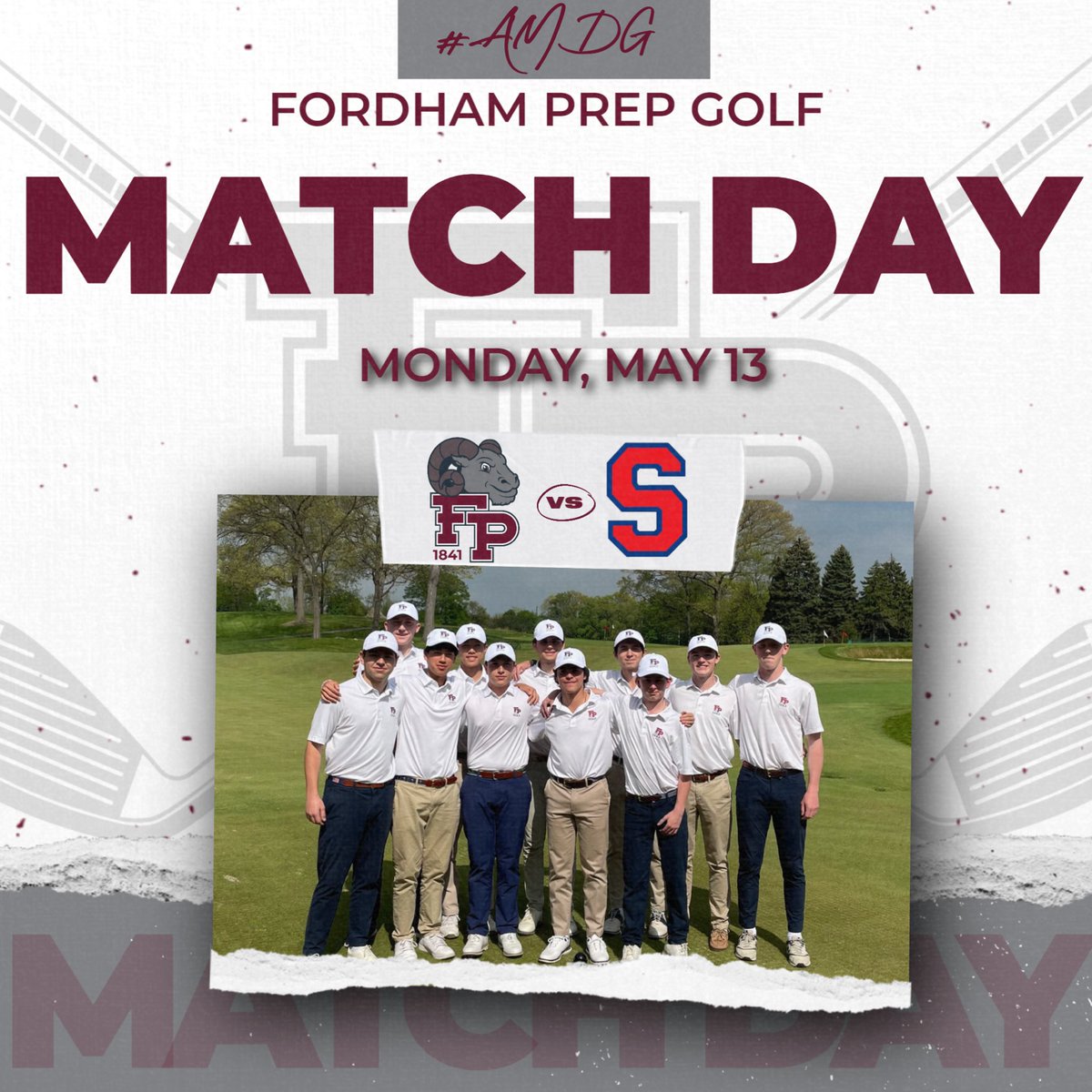 It’s Match Day! Good Luck to our @fordhamprep Golf Team in today’s match against @stepinacsports. Go Rams! 🐏⛳️🏌️ #AMDG #GoRams #HomeOfChampions