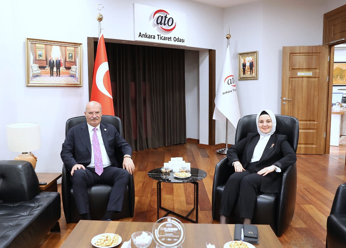 Ankara Ticaret Odası Yönetim Kurulu Başkanı @GurselBaran, @ankaraka Genel Sekreter V. Emine Doğrukök’ü konuk etti.