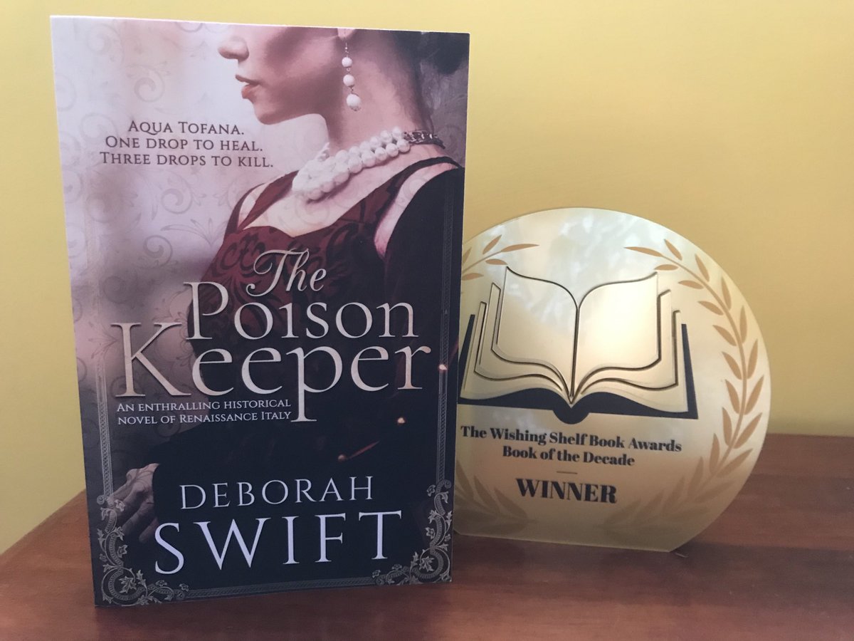 Totally thrilled that The Poison Keeper was awarded Book of the Decade in the Wishing Shelf Readers Awards ⁦@WishingShelf⁩ and not only that, but I got a trophy! Very cool, first one ever. #AwardWinner #HistoricalFiction #wishingShelf #indiebooks
mybook.to/AquaTofana