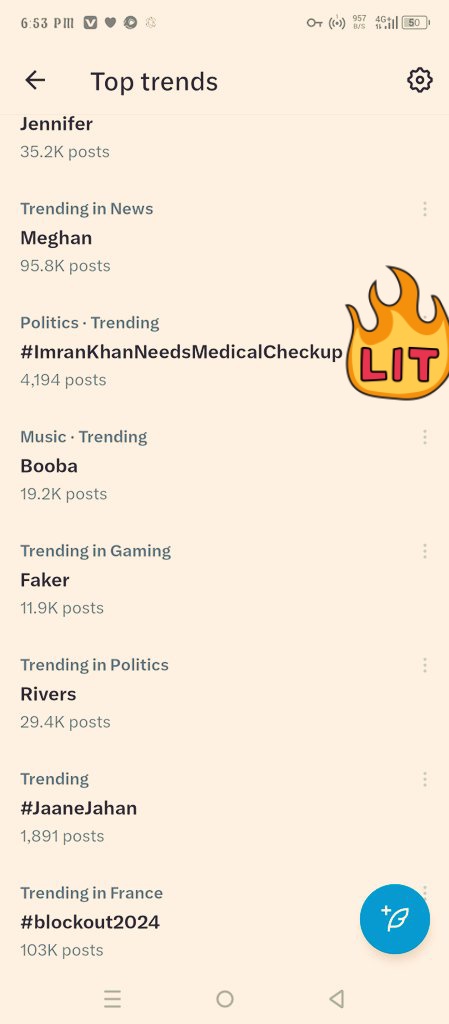 السلام علیکم 
📢
ٹیم شاہین اف واریر @TM__SOW کی طرف سے چلایا جانے 
والا ٹرینڈ👇 #ImranKhanNeedsMedicalCheckup پاکستان پینل پر مبارک ہو👏
 مرشد کے دیوانوں اسی طرح ظلم کےخلاف ڈٹے رہو کامیابی اللہ دےگا حقیقی ازادی کی منزل قریب تر ہے
بہت جلد وزیراعظم عمران خان ہوں گے
اِن شاءاللہ