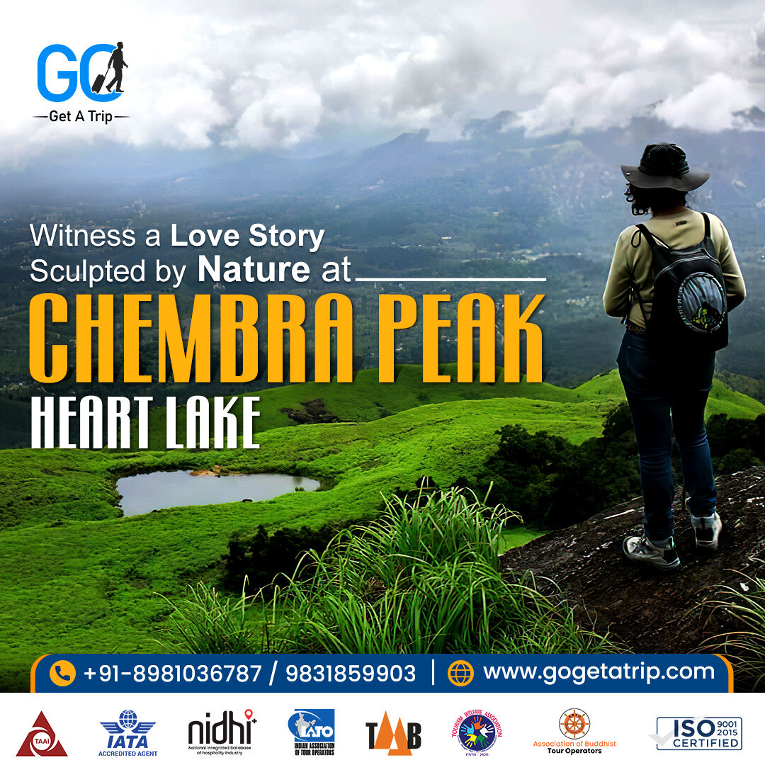 Trek to the highest point of Wayanad and enjoy the view of Chembra Peak Heart Lake 🌊. Book your Kerala tour now with Go Get A Trip ✈️ now.

#keralatour #tripplan #wayanad #chembrapeakheartlake #lake #naturebeauty #kerala #gogetatrip #travelwithus #ilovetravel