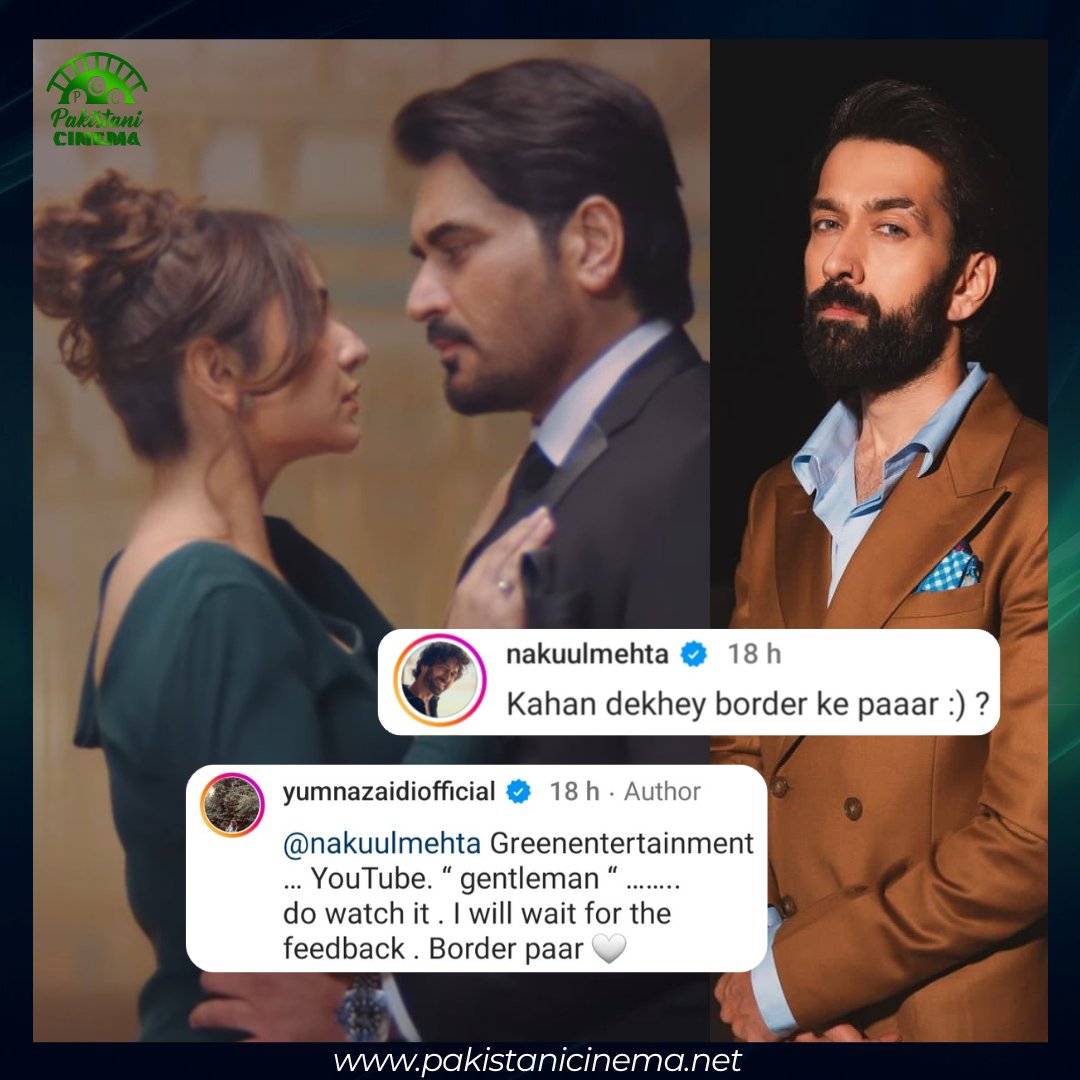 Another day of art transcending borders. An exchange of updates on Yumna Zaidi starrer 'Gentleman' from border k 'aar' to 'paar'! 💕

#YumnaZaidi #NakuulMehta #Gentleman