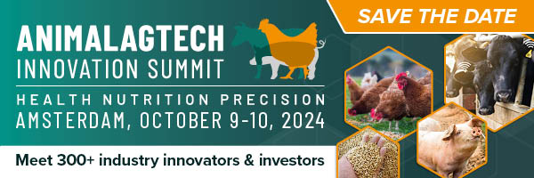 SAVE THE DATE for the 2024 meeting of the Animal AgTech Innovation Summit in Amsterdam this October 9-10. 

Get in touch to find out how you can get involved as a key player in the #animalag space: animalagtecheurope.com/partners/