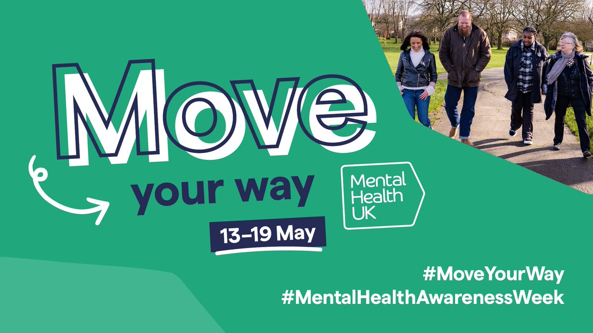 🧠 This week is Mental Health Awareness Week and the focus is on 'moving your way'. 💜 Whether it's a high intensity adventure or simply just getting out in the fresh air, all movement makes a difference to our bodies and our minds. #MoveYourWay #MentalHealthAwarenessWeek